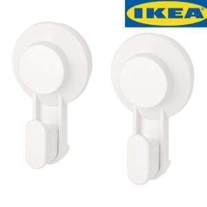 IKEA TISKEN Крючки с присоской. 2 шт., белые