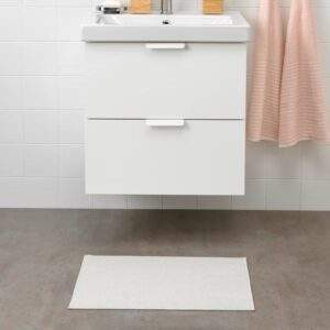 IKEA FINTSEN (ИКЕА ФИНТСЕН) коврик для ванной, белый, 40x60 см