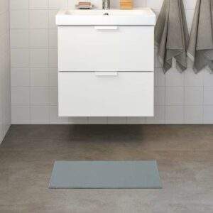 ИКЕА ФИНТСЕН (IKEA FINTSEN), коврик для ванной комнаты, 40*60 см, серый