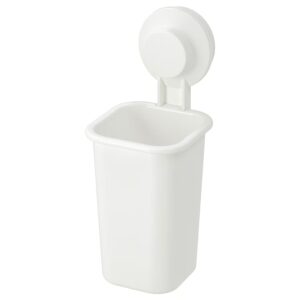 Подставка для зубных щеток с присоской IKEA TISKEN, белая