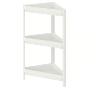 Угловая полка IKEA VESKEN, белая, 33x33x71 см