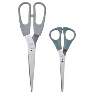 Ножницы IKEA SVARDFISK, 2 шт, нержавеющая сталь, серый/серо-бирюзовый цвет
