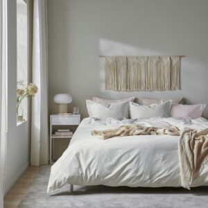 Пододеяльник и 2 наволочки IKEA ANGSLILJA , белый, 200x200/50x60 см